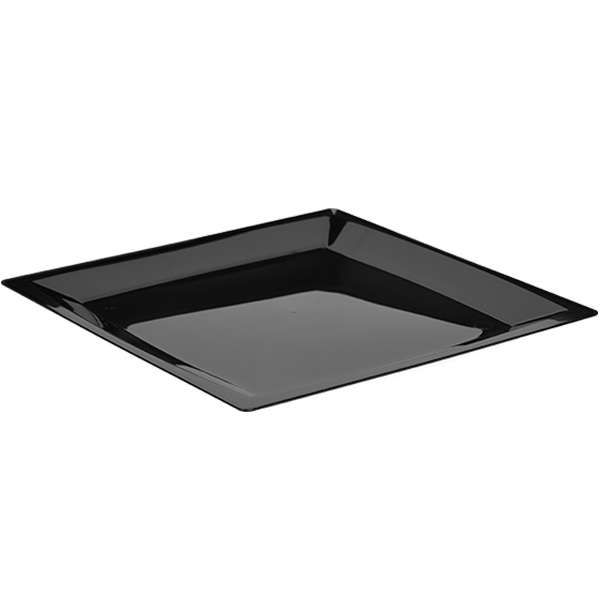 Тарелка квадратная 235мм плоская чёрная ВЗЛП (3/60) 2004 Ч