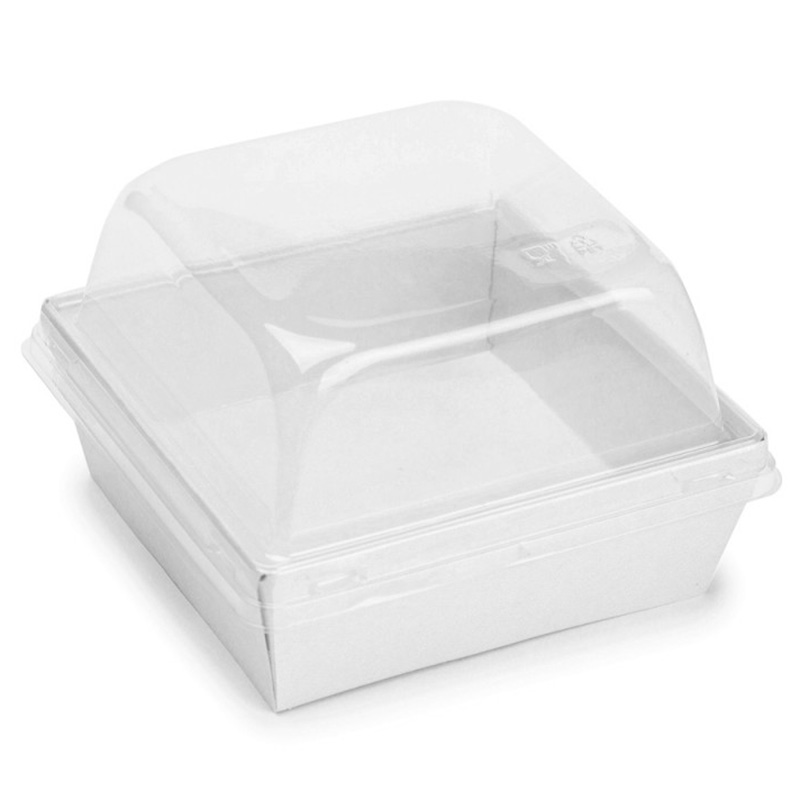 Упаковка OSQ SmartPack Dome Lid White 112*112*40мм 550 БЕЗ КРЫШКИ(50шт/450шт)