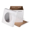 Короб картонный белый С ОКНОМ 300*300*300 (20)