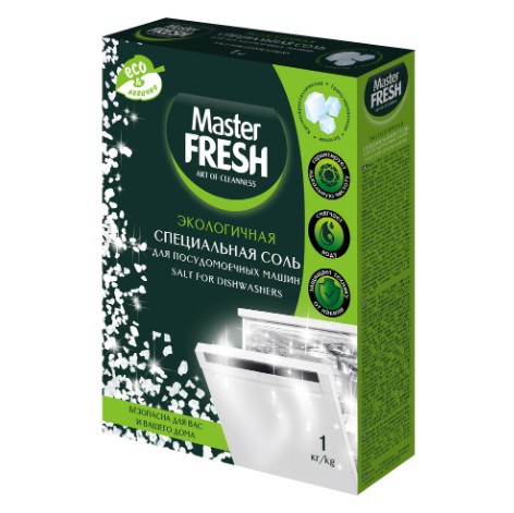 Соль для посудомоечной машины Master FRESH крупнокристаллическая 1кг